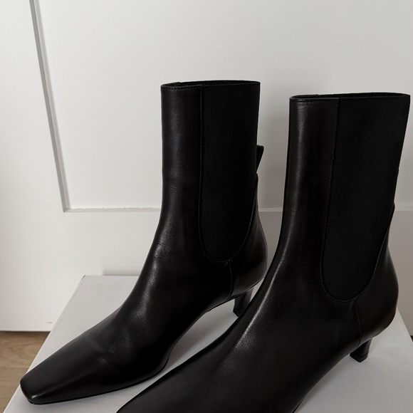 TOTEME mid heel boots, leather - Picture 2 of 6